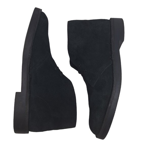 Clarks Men's NEW Black Suede Desert Boots Chukka Lace-Up Size10M - Picture 7 of 13